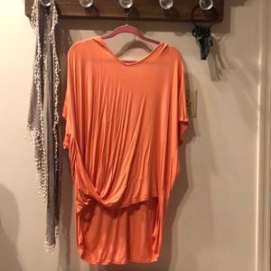 Super soft orange tunic size 2x